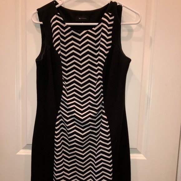 AB Studio Chevron Work Dress - Picture 1 of 7